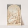 The Holy Family in an Interior by E. La Touche