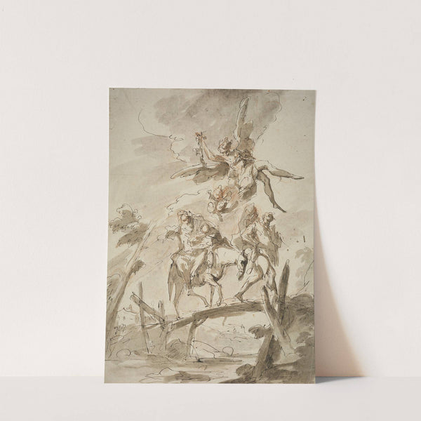 The Holy Family on the Flight into Egypt (ca. 1760) by Gaspare Diziani