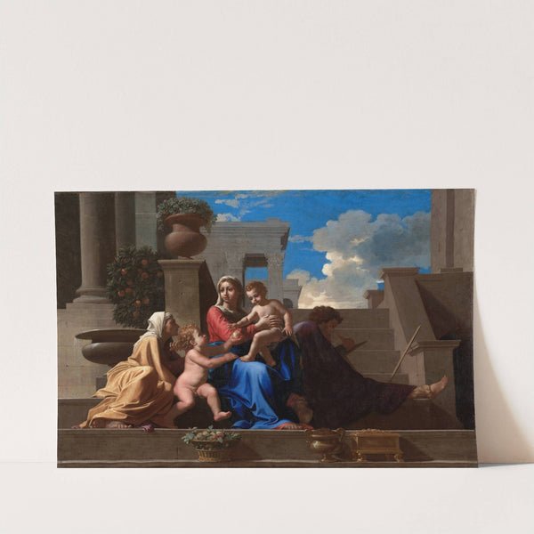 The Holy Family on the Steps by Nicolas Poussin