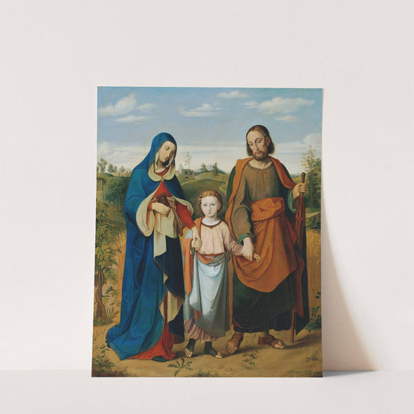 The holy family on the way home from the temple by Eduard Ritter von Engerth