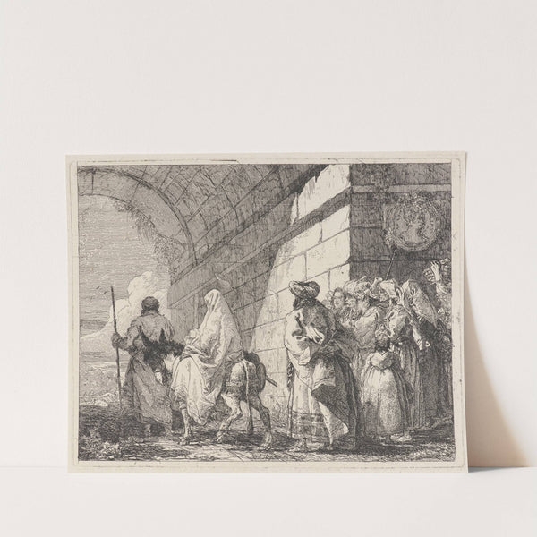 The Holy Family Passes under a City Arch (1750–1753) by Giovanni Domenico Tiepolo