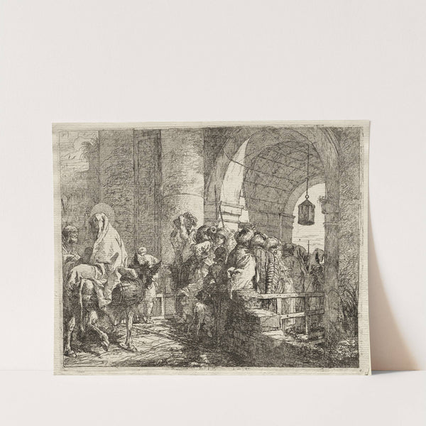 The Holy Family Passing under an Arch (1750–1753) by Giovanni Domenico Tiepolo