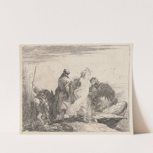 The Holy Family Preparing to Embark (1750–1753) by Giovanni Domenico Tiepolo