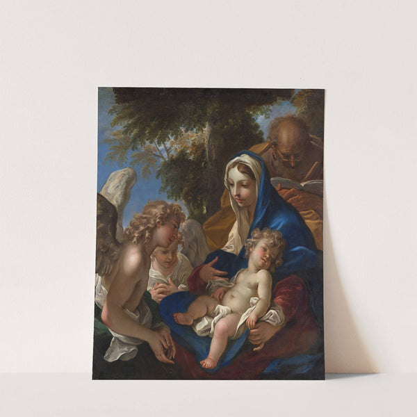 The Holy Family with Angels (ca. 1700) by Sebastiano Ricci