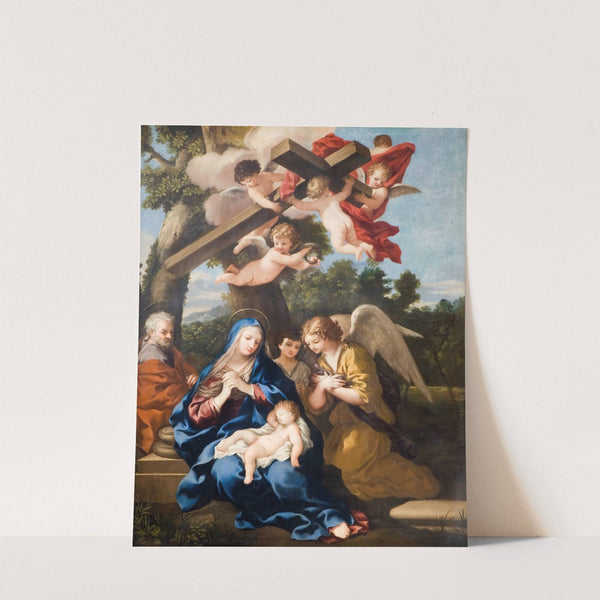 The Holy Family With Angels by Pietro da Cortona