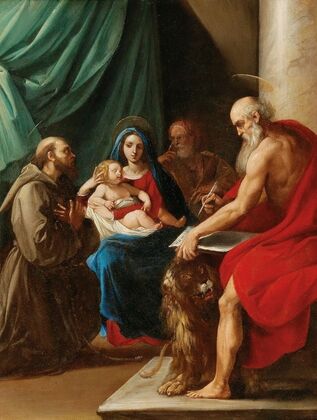 The Holy Family with Saint Francis and Saint Jerome