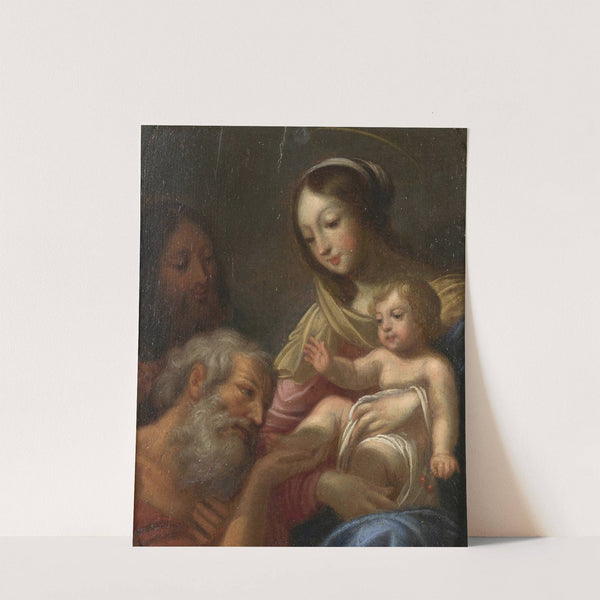The Holy Family with saint Jerome by Guy François