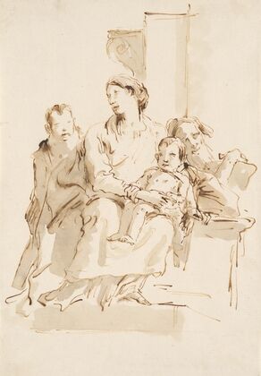 The Holy Family with Saint John