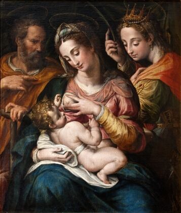 The Holy Family with St Catherine