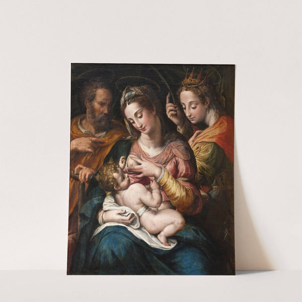 The Holy Family with St Catherine by Giulio Cesare Procaccini