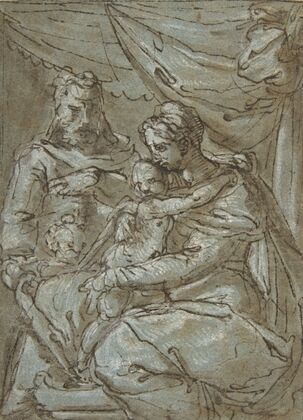 The Holy Family with the Infant Baptist