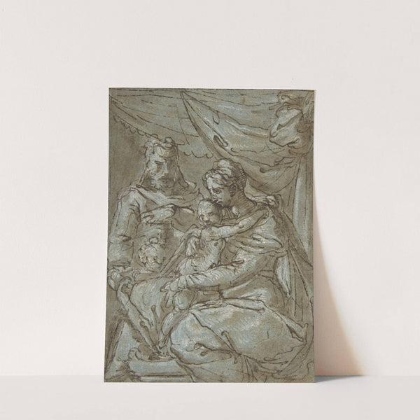 The Holy Family with the Infant Baptist by Girolamo Siciolante da Sermoneta