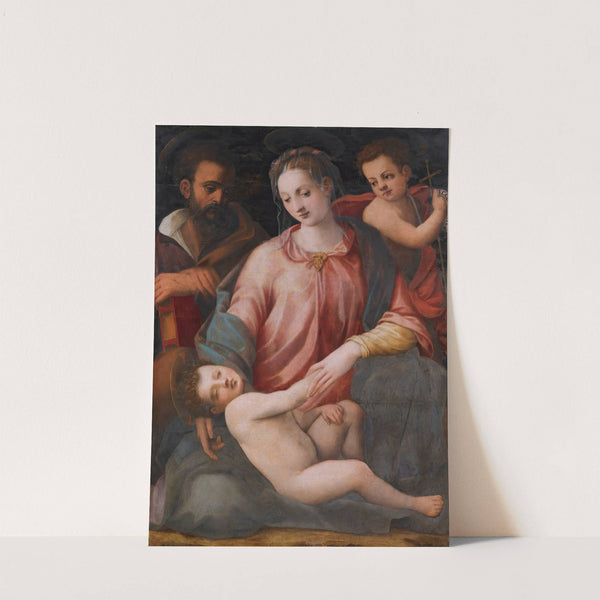 The Holy Family With The Infant Saint John The Baptist by Michele Tosini