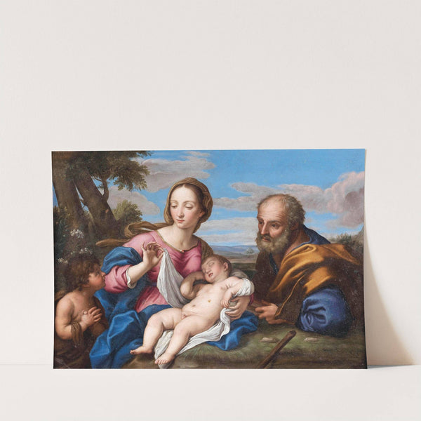 The Holy Family with the Infant Saint John the Baptist by Giovanni Battista Salvi da Sassoferrato