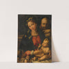 The Holy Family With The Infant Saint John The Baptist by Perino Del Vaga