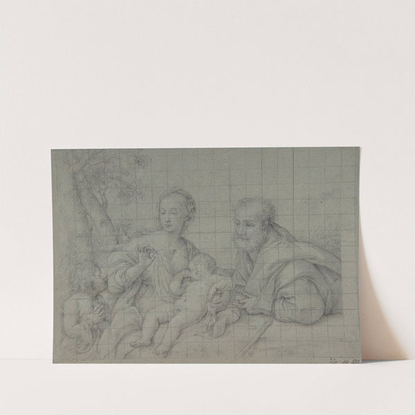 The Holy Family with the Infant Saint John the Baptist by Giovanni Battista Salvi da Sassoferrato