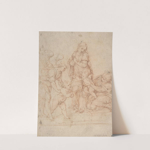 The Holy Family with the Infant St. John the Baptist and an Angel by Cesare da Sesto