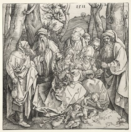 The Holy Family with Two Musician Angels (1511)