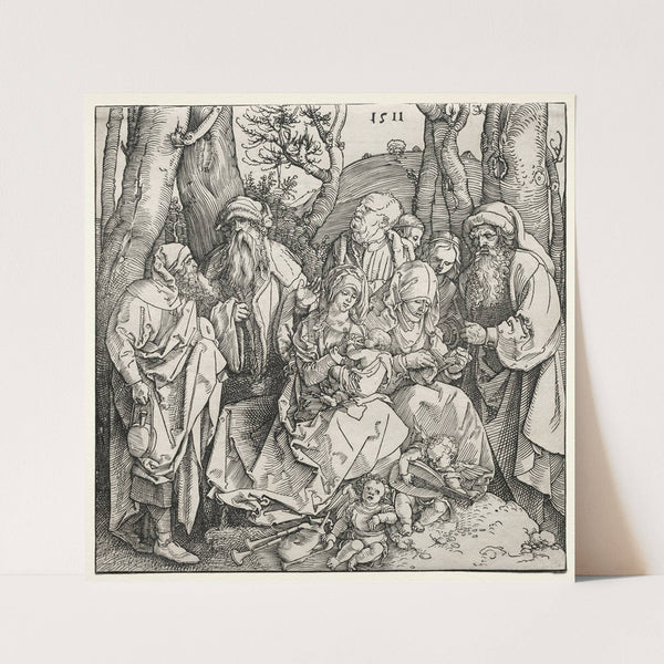 The Holy Family with Two Musician Angels (1511) by Albrecht Dürer