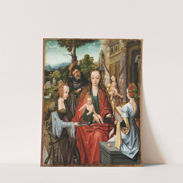 The Holy Family with Two Saints (circa 1520) by Master of the Antwerp Adoration