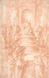 The Holy Kinship (Madonna and Child and St. John) with Prophets and Symbols of the Four Evangelists