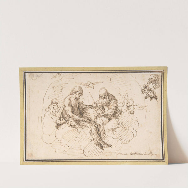 The Holy Trinity in Glory by Simone Cantarini