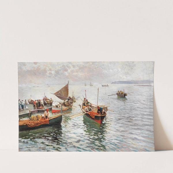 The Homecoming of the Fishermen by Attilio Pratella