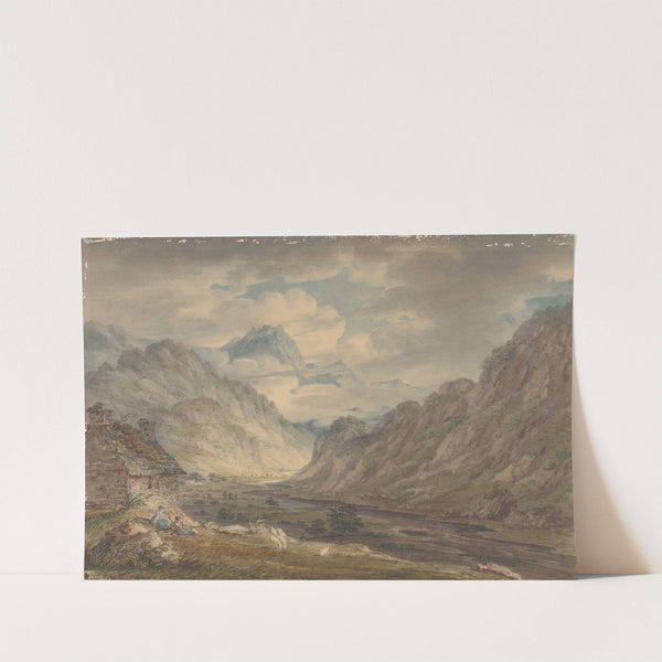 The Honister Pass from Gatesgarth Farm, Gatesgarthdale, Lake District by Edward Dayes