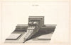 The horizontal projection of a shaded corbel.