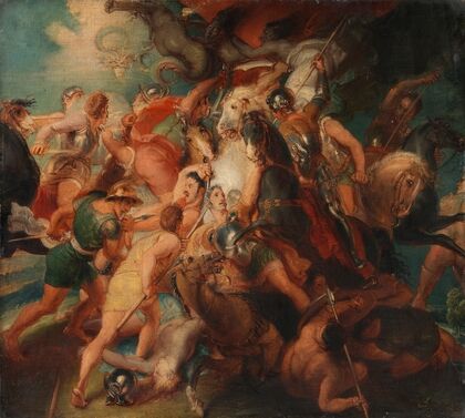 The Horrors of War, Sketch for Burghley House Mural