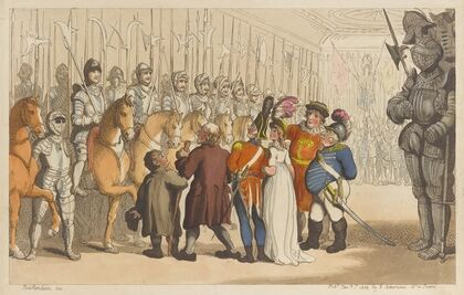 The horse armoury in the Tower (1800)