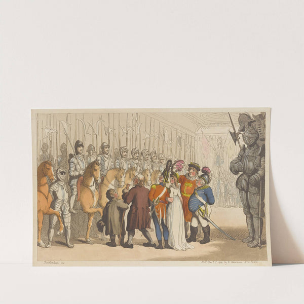 The horse armoury in the Tower (1800) by Thomas Rowlandson