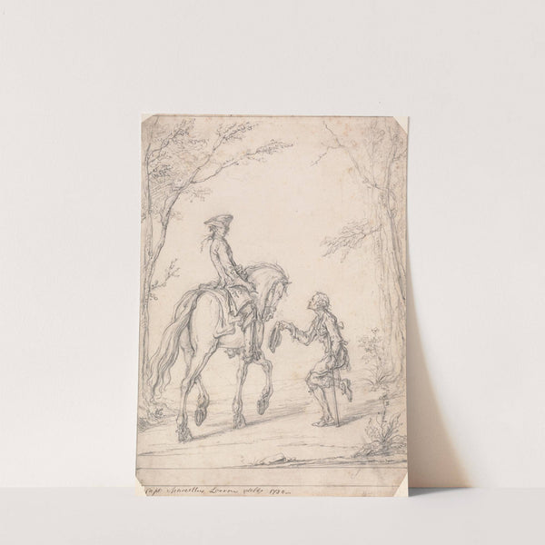 The Horseman and the Beggar by Marcellus Laroon the Younger
