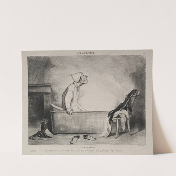 The Hot Bath (1839) by Honoré Daumier