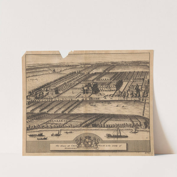 The House at Chiswick in the County of Middlesex by Pieter van der Aa