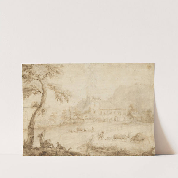 The House of Marco Ricci in the Bellunese by Marco Ricci