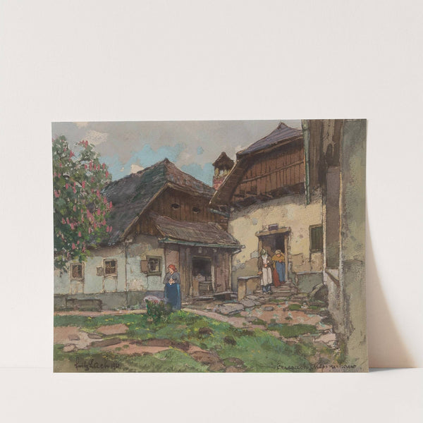 The house of the sacristan in Friesach by Fritz Lach