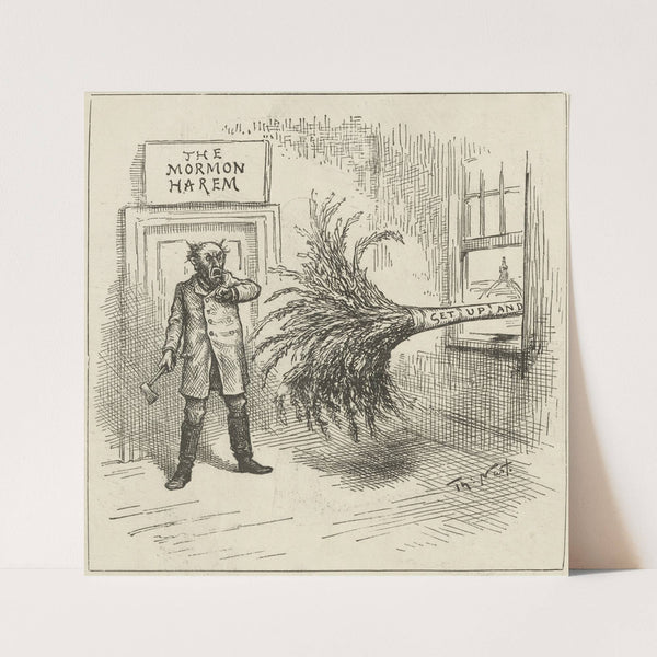 The house that needs dusting very much (1885) by Thomas Nast