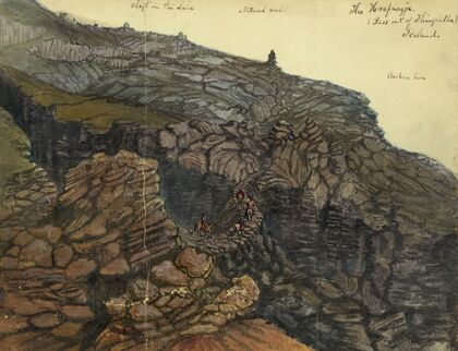 The Hrafnagja (pass out of Thingvalla Iceland)