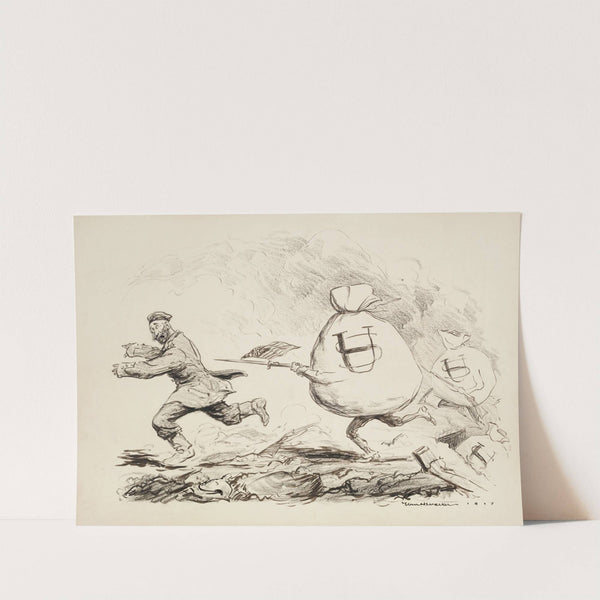 The Hun doesn’t know how far the American dollar will go (1917) by William Henry Walker