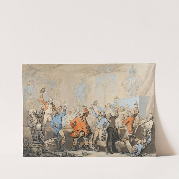 The Hunt Dinner by Thomas Rowlandson