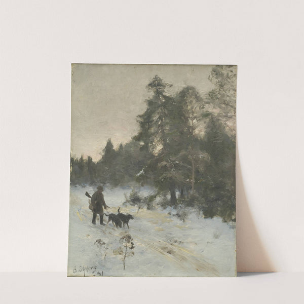 The Hunter (1891) by Bruno Liljefors