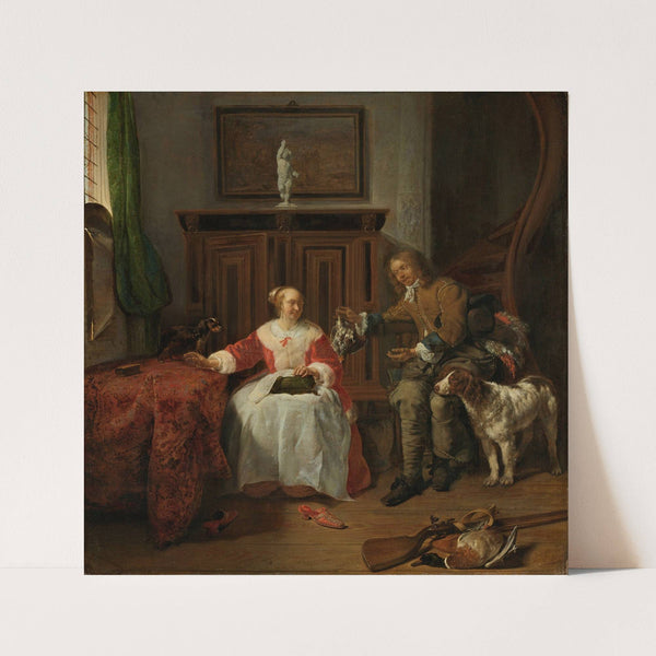 The Hunter’s Present by Gabriel Metsu