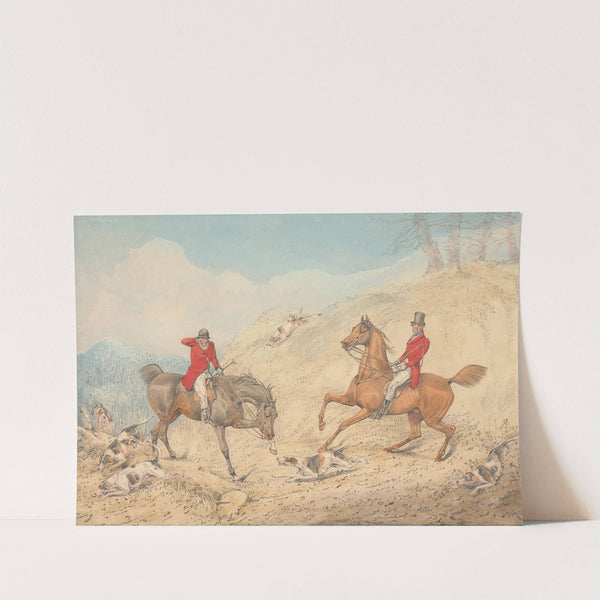 The Huntsman and a Rider Encouraging the Hounds by Henry Thomas Alken