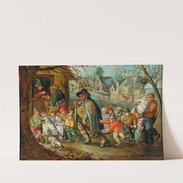 The Hurdy-Gurdy Player by Antwerp School