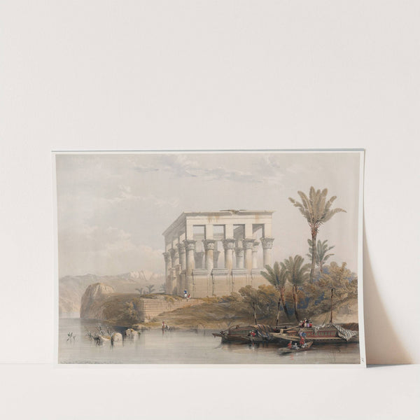 The hypæthral temple at Philæ called the Bed of Pharaoh. (1846-1849) by David Roberts