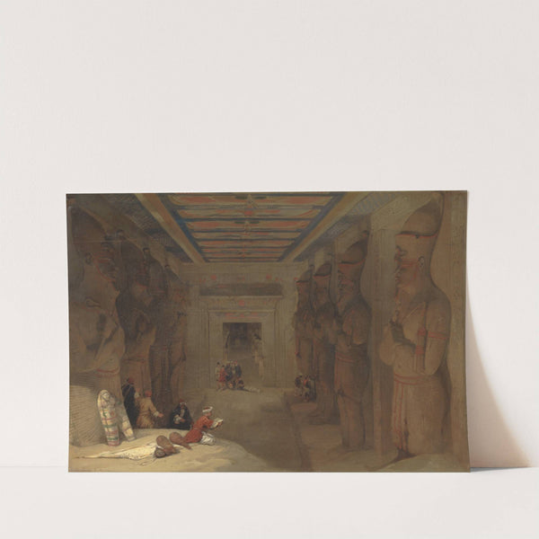 The Hypostyle Hall of the Great Temple at Abu Simbel, Egypt (1849) by David Roberts