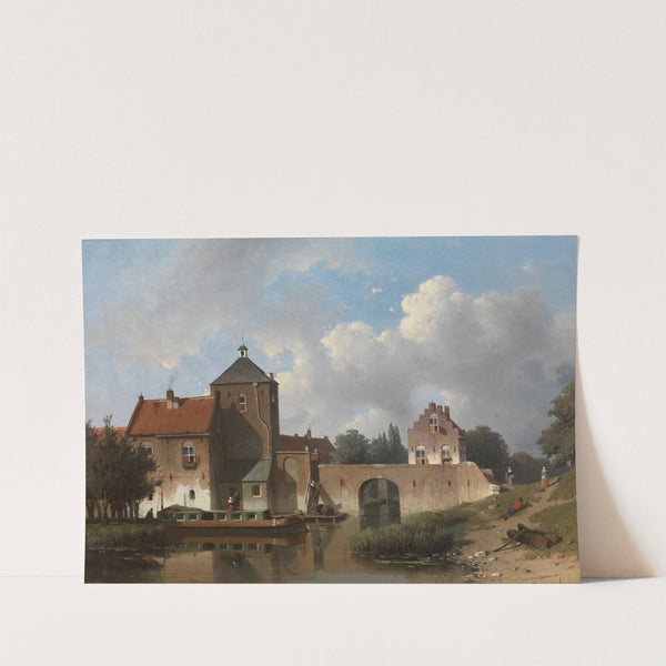 The IJsselpoort at IJsselstein by Jan Weissenbruch