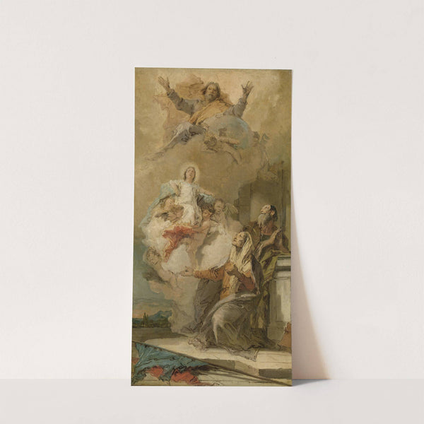 The Immaculate Conception (Joachim en Anna receiving the Virgin Mary from God the Father) (c. 1757 - c. 1759) by Giovanni Battista Tiepolo