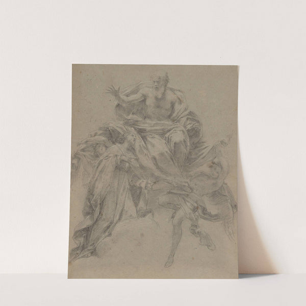 The Immaculate Conception with God the Father and Angels by Francesco Mancini